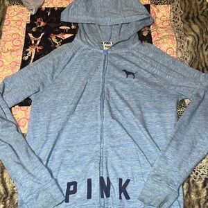 PINK Victoria's Secret Light Blue Hoodie